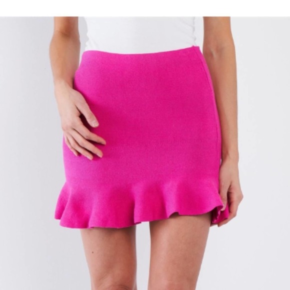 Mermaid Frill Hem Skirt- Pink - Picture 2 of 3